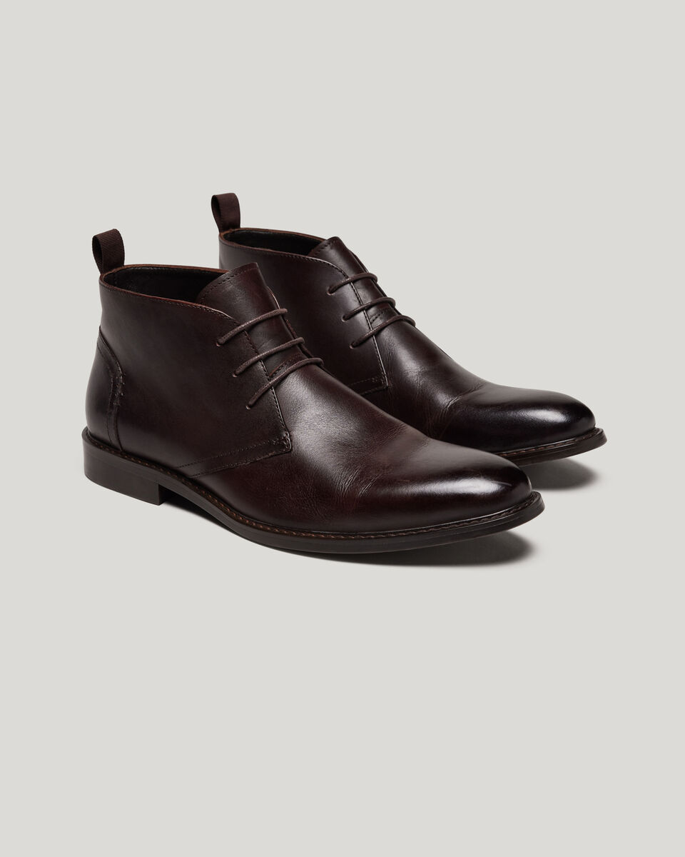 Lace Up Boots, Dark Brown, hi-res